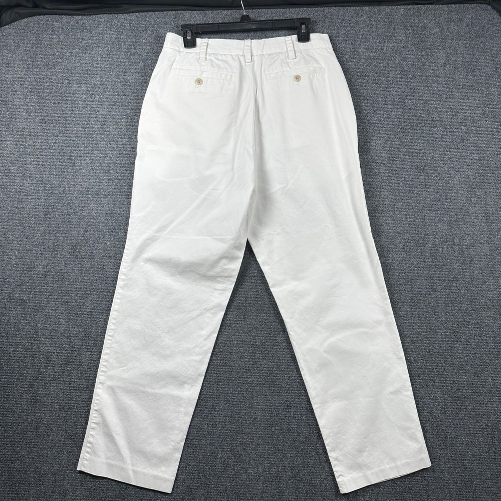 Nautica Mens Slim Fit White Chino Pants Cotton Twill Flat Front 36x30‎ PR3125 - Picture 9 of 9